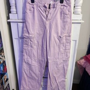 Women's pink Cargo Jeans